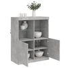 vidaXL Sideboard with LED Lights Concrete Grey 81x37x100 cm