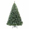 vidaXL Artificial Christmas Tree with 300 LEDs Green 180 cm PE and PVC