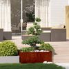 vidaXL Planter Rusty 100x100x40 cm Weathering Steel