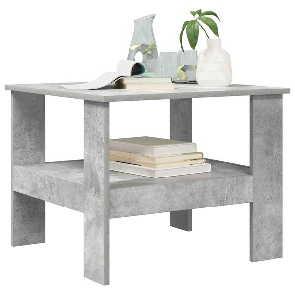 vidaXL Coffee Table Concrete Grey 57 x 55 x 45 cm Engineered Wood