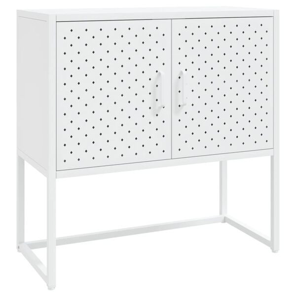 vidaXL Sideboard White 75x35x75 cm Steel