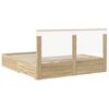 vidaXL Bed Frame with Drawer Sonoma Oak 200 x 200 cm Engineered Wood
