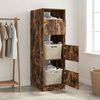 vidaXL Laundry Cabinet Smoked Oak 50 x 68 x 162 cm Engineered wood