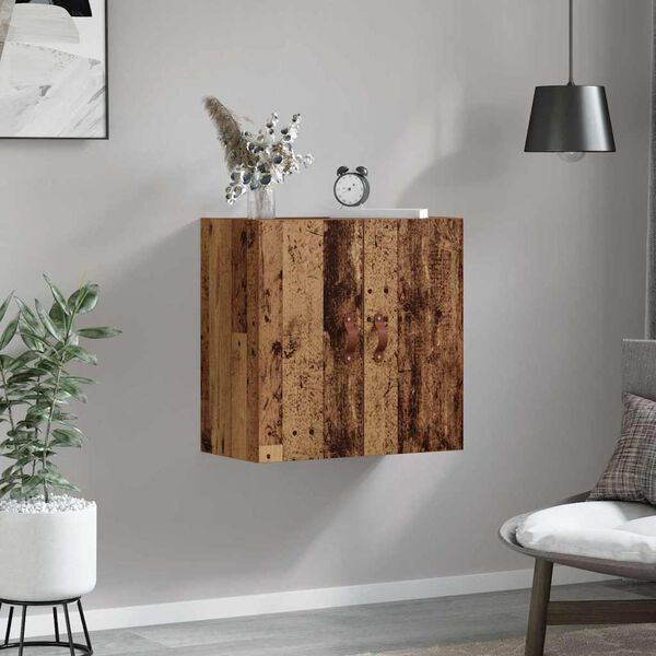 vidaXL Wall Cabinet Old wood 60 x 31 x 60 cm Engineered wood