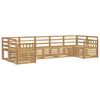 vidaXL Outdoor Sofa Set 7 pcs White 304 x 128.5 x 73 cm