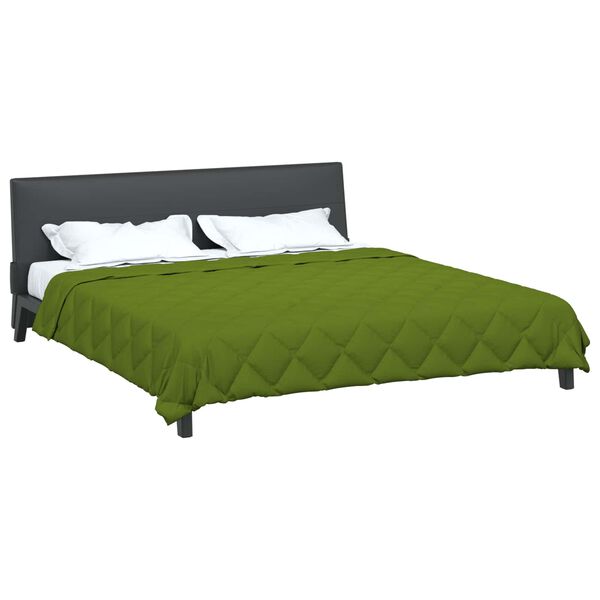 vidaXL Full Year Duvet Green 240 x 260 cm Microfiber