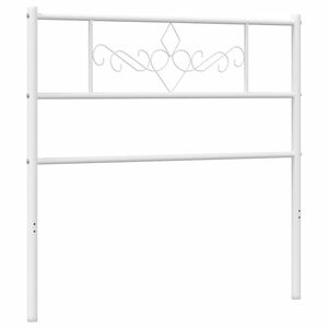 vidaXL Metal Replace Headboard White 75 cm