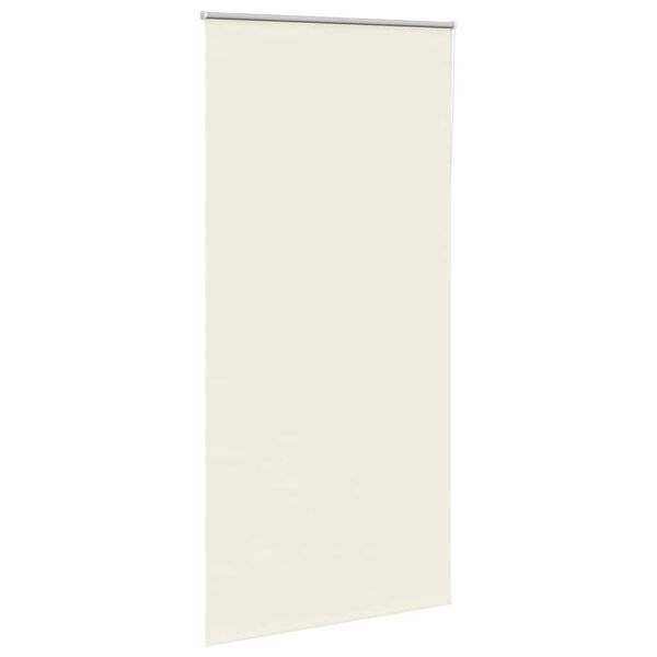 vidaXL Roller Blind Blackout Off White 90x230 cm Fabric Width 85.7 cm Polyester