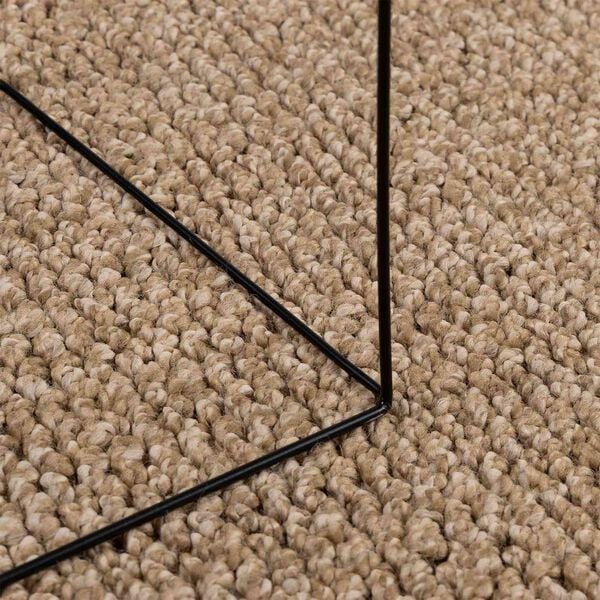 vidaXL Area Rugs Round AGIRA Natural &Oslash; 120 CM Polyester