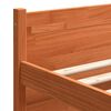 vidaXL Bed Frame Wax Brown 195.5 x 145.5 x 51 cm Solid Pine Wood