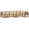 vidaXL Outdoor Sofa Set 9 pcs Natural Solid Acacia Wood