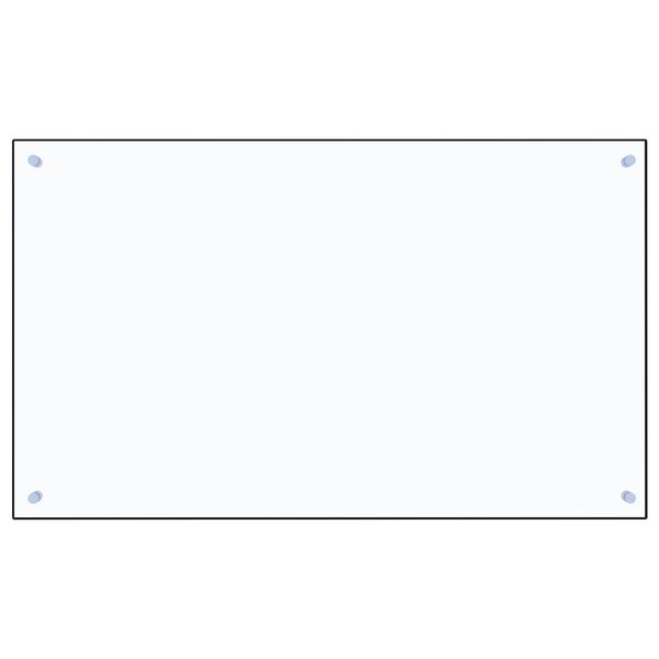 vidaXL Kitchen Backsplash Transparent 100 x 60 cm Tempered Glass