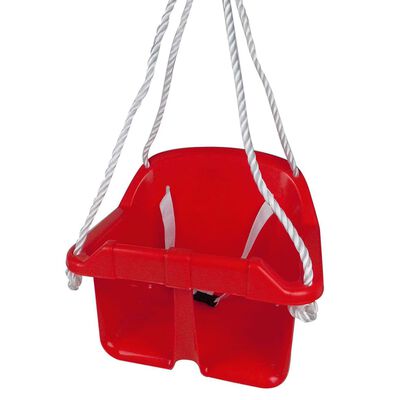 Happy People Baby Swing Seat with Safety Belt Plastic Red