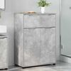 vidaXL Bathroom Cabinet with Drawer Concrete Grey 72.5 x 36.5 x 100 cm