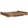 vidaXL Storage Bed Frame Old Wood 200 x 200 cm Engineered Wood