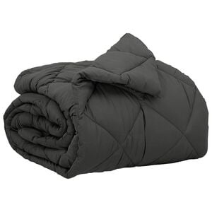 vidaXL Full Year Duvet Anthracite 135 x 200 cm Microfiber