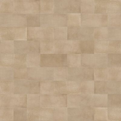 WallArt Leather Tiles Borret Sandy Beige 32 pcs