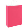 vidaXL Paper Bags 250 pcs with Handles Pink 32x12x42 cm