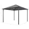 vidaXL Gazebo with Curtain Aluminium 3x3 m Black