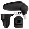 vidaXL Car Armrest for Fiat 500L (2012) Black 14x35x(37-53) cm ABS