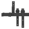 vidaXL Sliding Door Hardware Kit 152,5 cm Steel Black