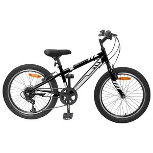 vidaXL Mountain Bike 20'' 6-Speed for 5-8 Years Old Black