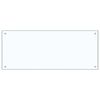 vidaXL Kitchen Backsplash 2 pcs Transparent 100 x 40 cm Tempered Glass