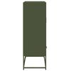 vidaXL Highboard Olive Green 68x39x111.5 cm Steel