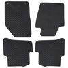 vidaXL Car Mat 4 pcs Black suitable for FABIA III 2014-2022 Rubber