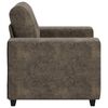 vidaXL Sofa Chair with Cushion Dark grey Faux leather