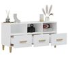 vidaXL TV Cabinet High Gloss White 102x36x50 cm Engineered Wood