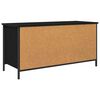 vidaXL TV Cabinet Black Oak 100 x 40 x 50 cm Engineered Wood