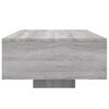 vidaXL Coffee Table with LED Lights Grey Sonoma 85x55x31 cm