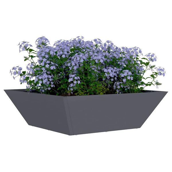 vidaXL Garden Planter 5 pcs Anthracite 50 x 50 x 15 cm