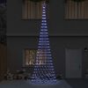 vidaXL LED Christmas Tree with 550 LEDs Blue 160 x 160 x 500 cm Metal