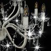 vidaXL Chandelier 2-layer White 15 x E14 Bulbs