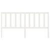 vidaXL Bed Headboard White 186x4x100 cm Solid Wood Pine