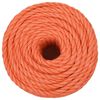vidaXL Work Rope Orange 20 mm 25 m Polypropylene