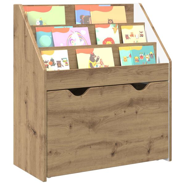 vidaXL Kids Bookshelf Artisan Oak 60 x 29.5 x 69 cm Engineered Wood