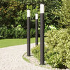 vidaXL Bollard Lights 3pcs 110 cm Stainless Steel IP44