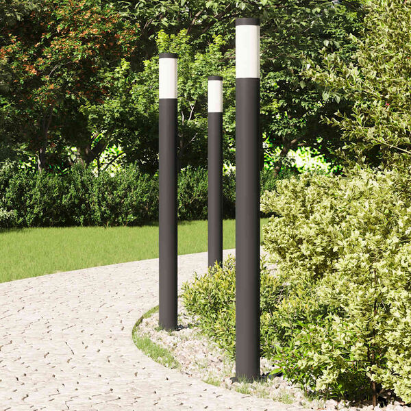 vidaXL Bollard Lights 3pcs 110 cm Stainless Steel IP44