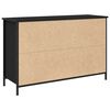 vidaXL TV Cabinet Set Black Oak 101 x 35 x 65 cm Engineered Wood