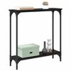 vidaXL Console Table Black Oak 75 x 22.5 x 75 cm Engineered Wood