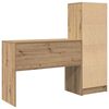 vidaXL Desk with Drawer 2 pcs Artisan Oak