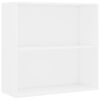vidaXL Bookcase White 80x30x76,5 cm Engineered Wood