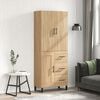vidaXL Highboard Sonoma Oak 69.5x34x180 cm Engineered Wood