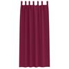 vidaXL Blackout Curtains with Rings 2 pcs Wine Red 260 x 140 cm