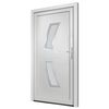 vidaXL Front Door White 88x200 cm PVC