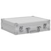 vidaXL Gun Case Aluminium ABS Silver