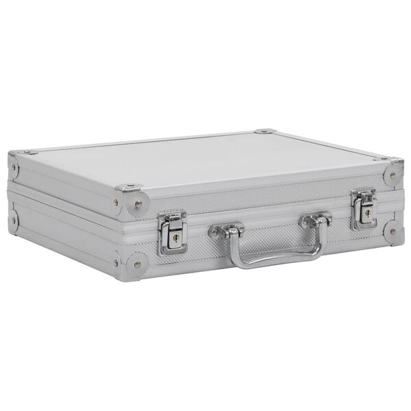 vidaXL Gun Case Aluminium ABS Silver